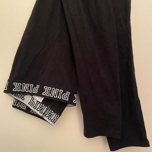 Pink Victoria’s Secret black leggings